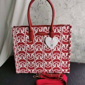 PINKO Love Women Red Authentic Tote/Crossbody Bag